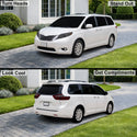 Fits Toyota Sienna 2011-2020 Full Headlight Taillight Precut Smoked PPF Tint Kit Film Overlay  - Bogar Tech Designs