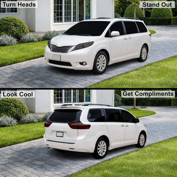 Fits Toyota Sienna 2011-2020 Full Headlight Taillight Precut Smoked PPF Tint Kit Film Overlay  - Bogar Tech Designs