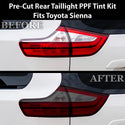 Fits Toyota Sienna 2011-2020 Full Headlight Taillight Precut Smoked PPF Tint Kit Film Overlay  - Bogar Tech Designs