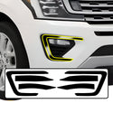 Fits Ford Expedition MAX 2018-2024 Vinyl Chrome Delete Sides Front Rear Bumper Trim Blackout Decal Stickers Overlay Film