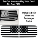 American Flag Rear Side Window Vinyl Decal Stickers Fits Ford F - 150 F150 2015 - 2025 - Bogar Tech Designs