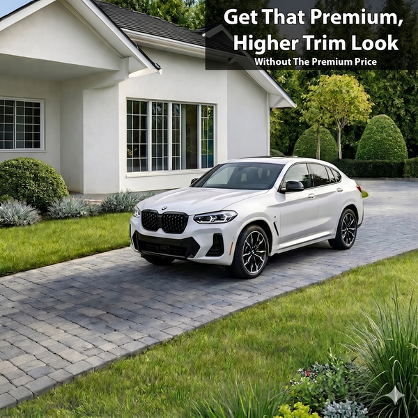 BMW X4 2019-2025 Blackout Chrome Delete Kit – Precut Gloss Black Vinyl Overlays