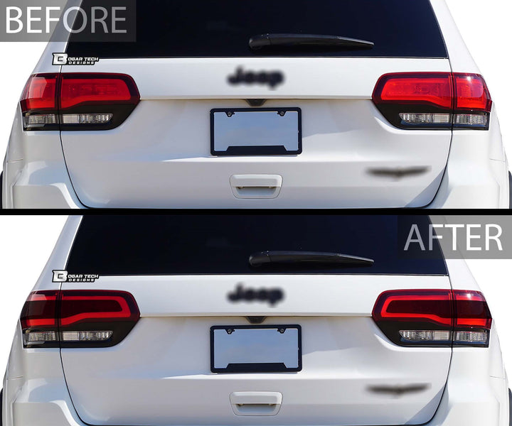 Rear Tail Light Hawk Eye Overlay Tint Cover Stickers Fits Jeep Grand Cherokee 2014 - 2021 - Bogar Tech Designs