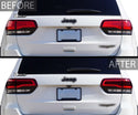Rear Tail Light Hawk Eye Overlay Tint Cover Stickers Fits Jeep Grand Cherokee 2014 - 2021 - Bogar Tech Designs