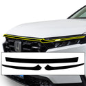 Grille Side Window Vinyl Chrome Delete Trim Blackout Decal Stickers Overlay Film Fits Honda CR-V 2023 2024 2025