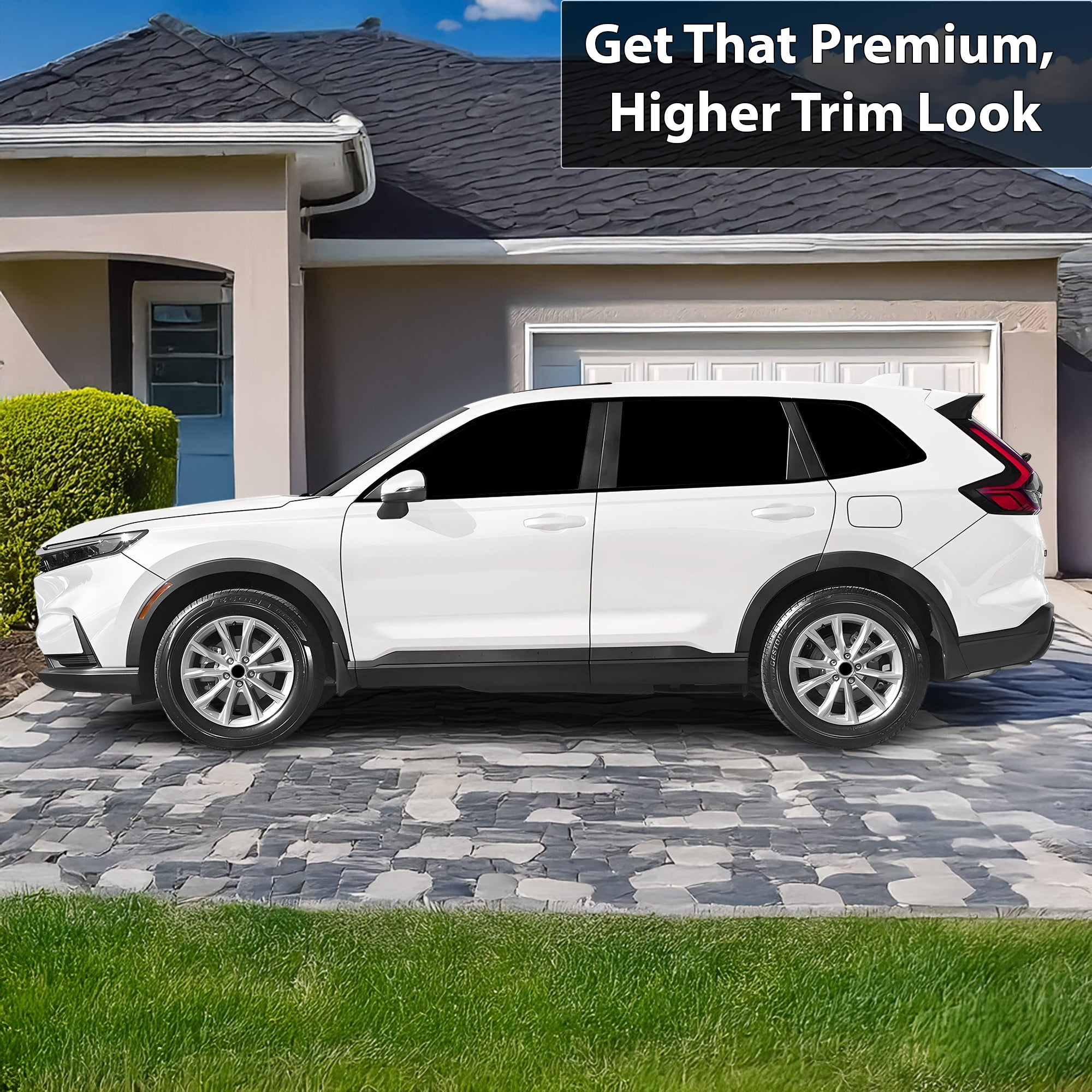 Honda CR-V 2023-2026 Blackout Chrome Delete Kit - Precut Gloss Black Vinyl Overlays