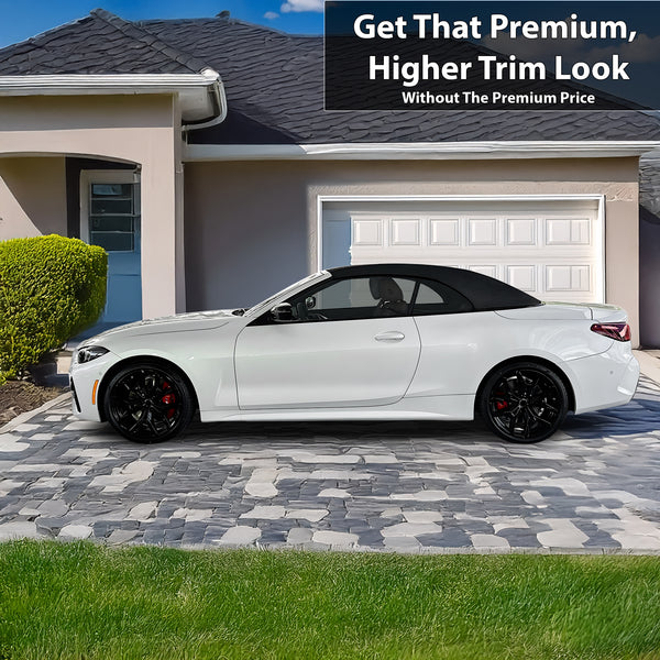 Vinyl Chrome Delete Blackout Decal Stickers Overlay Film Fits BMW 4 Series Convertible 2021 - 2025 - Bogar Tech Designs