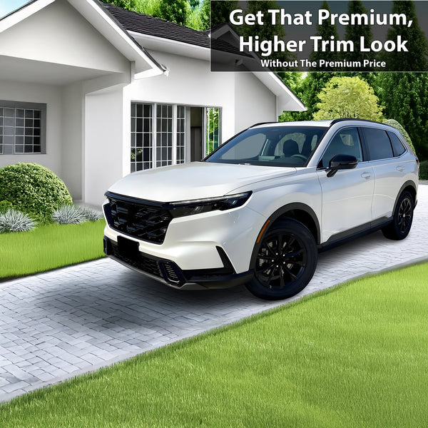 Grille Side Window Vinyl Chrome Delete Trim Blackout Decal Stickers Overlay Film Fits Honda CR-V 2023 2024 2025