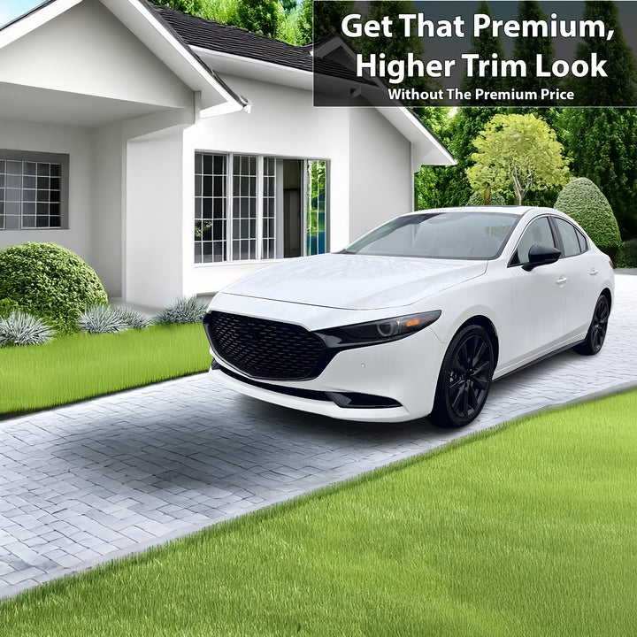 Vinyl Chrome Delete Grille Window Wheel Blackout Decal Stickers Overlay Film Fits Mazda 3 2019 - 2025 - Bogar Tech Designs