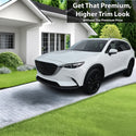 Vinyl Chrome Delete Wheel Rim Front Grille Trim Blackout Decal Stickers Overlay Film Fits Mazda CX-9 2016-2023