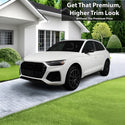 Vinyl Chrome Delete Grille Side Window Rear Blackout Decal Stickers Overlay Film Fits Audi Q5