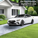 Vinyl Chrome Delete Side Window Trim Blackout Decal Stickers Overlay Film Fits Genesis GV70 2022-2025
