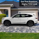 Vinyl Chrome Delete Grille Side Window Rear Blackout Decal Stickers Overlay Film Fits Acura MDX 2022-2025