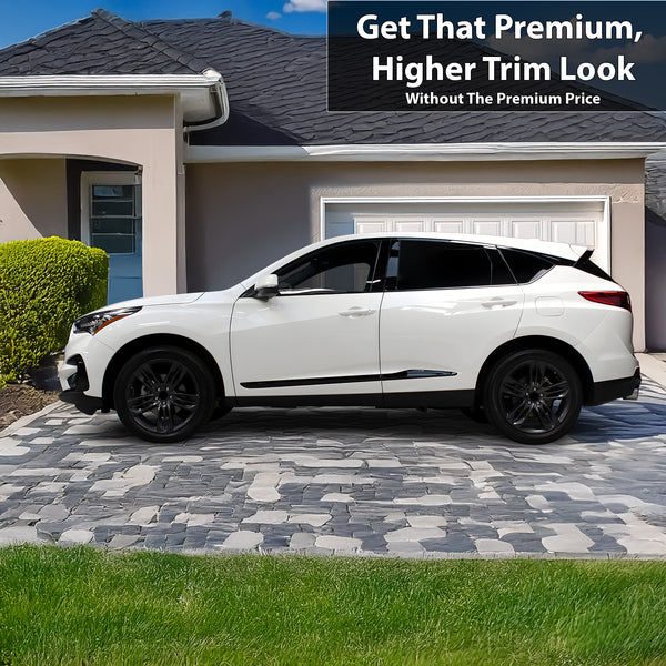 Vinyl Chrome Delete Grille Side Window Blackout Decal Stickers Overlay Film Fits Acura RDX 2019 - 2025 - Bogar Tech Designs