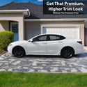Vinyl Chrome Delete Side Window Front Bumper Rear Wheel Rim Trim Blackout Decal Stickers Overlay Film Fits Acura TLX 2015-2020