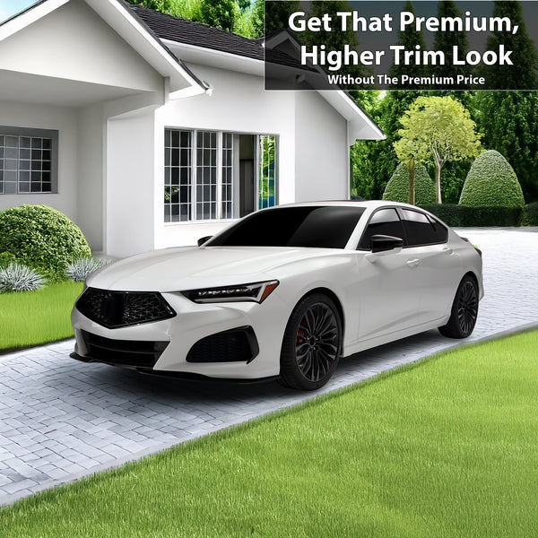 Vinyl Chrome Delete Grille Side Window Wheel Blackout Decal Stickers Overlay Film Fits Acura TLX 2021-2025