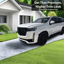 Vinyl Chrome Delete Side Window Blackout Decal Stickers Overlay Film Fits Cadillac Escalade 2021-2024
