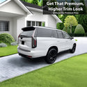 Vinyl Chrome Delete Side Window Blackout Decal Stickers Overlay Film Fits Cadillac Escalade 2021-2024