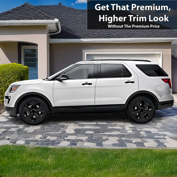 Vinyl Chrome Delete Grille Window Wheel Blackout Decal Stickers Overlay Film Fits Ford Explorer 2016 - 2019 - Bogar Tech Designs