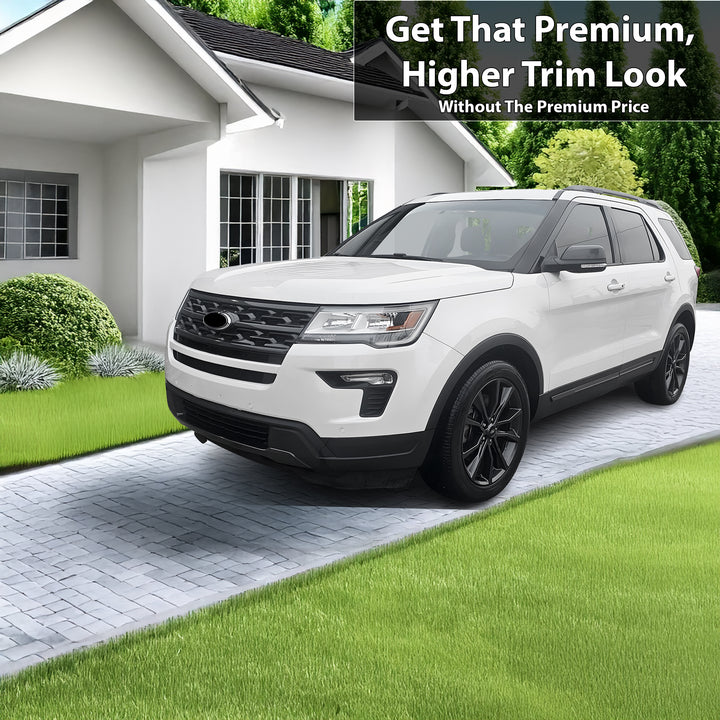Vinyl Chrome Delete Grille Window Wheel Blackout Decal Stickers Overlay Film Fits Ford Explorer 2016 - 2019 - Bogar Tech Designs