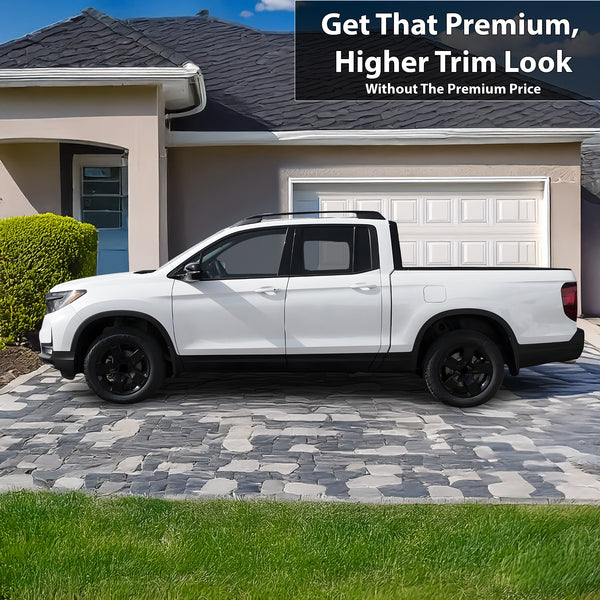 Vinyl Chrome Delete Grille Side Window Rear Blackout Decal Stickers Overlay Film Fits Honda Ridgeline 2017-2025