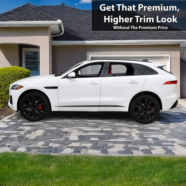 Vinyl Chrome Delete Blackout Decal Stickers Overlay Film Fits Jaguar F - Pace 2017 - 2025 - Bogar Tech Designs