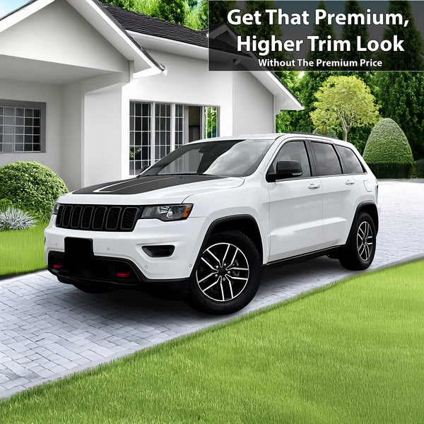 Fits Jeep Grand Cherokee 2014 - 2021 Vinyl Chrome Delete Blackout Decal Stickers Overlay Film - Bogar Tech Designs