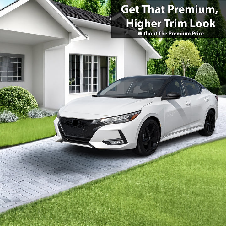 Vinyl Chrome Delete Grille Side Window Wheel Blackout Decal Stickers Overlay Film Fits Nissan Sentra 2020 - 2025 - Bogar Tech Designs