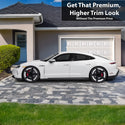 Vinyl Chrome Delete Side Window Rear Blackout Decal Stickers Overlay Film Fits Porsche Taycan 2020 - 2025 - Bogar Tech Designs