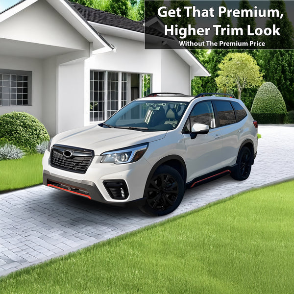 Vinyl Chrome Delete Front Grille Wheels Blackout Decal Stickers Overlay Film Fits Subaru Forester 2019 - 2024 - Bogar Tech Designs
