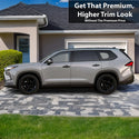 Vinyl Chrome Delete Grille Side Window Blackout Decal Stickers Overlay Film Fits Toyota Grand Highlander 2024 2025 - Bogar Tech Designs