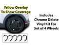 Vinyl Chrome Delete Wheel Front Rear Bumper Trim Blackout Decal Stickers Overlay Film Fits Hyundai Ioniq 5 2022 - 2025 - Bogar Tech Designs