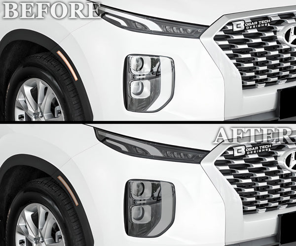 Full Headlight Taillight Precut Smoked PPF Tint Kit Film Overlay Fits Hyundai Palisade 2020 2021 2022 2023 2024