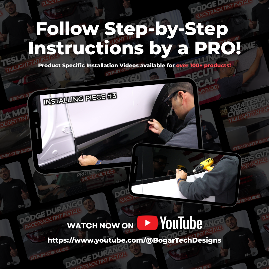 Kia Telluride 2020–2025 Blackout Chrome Delete Kit – Precut Gloss Black Vinyl Overlays