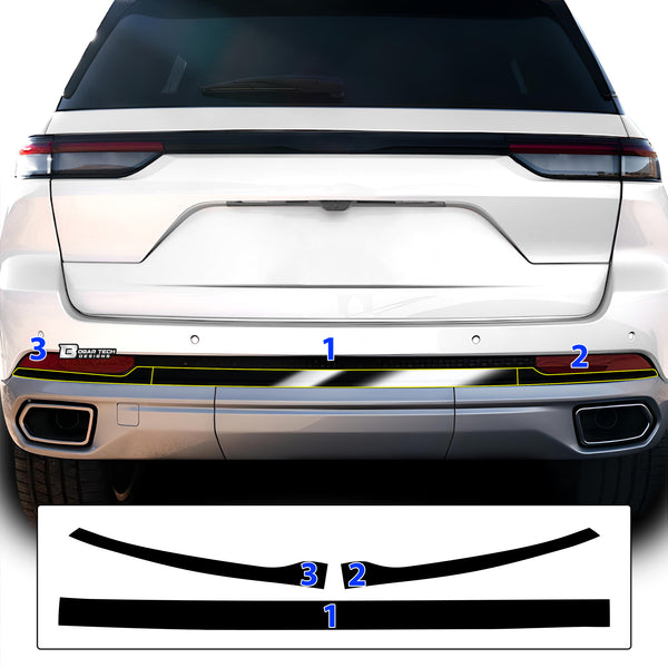 Window Vinyl Chrome Delete Trim Blackout Decal Stickers Overlay Film Fits Jeep Grand Cherokee 2022 2023 2024 2025