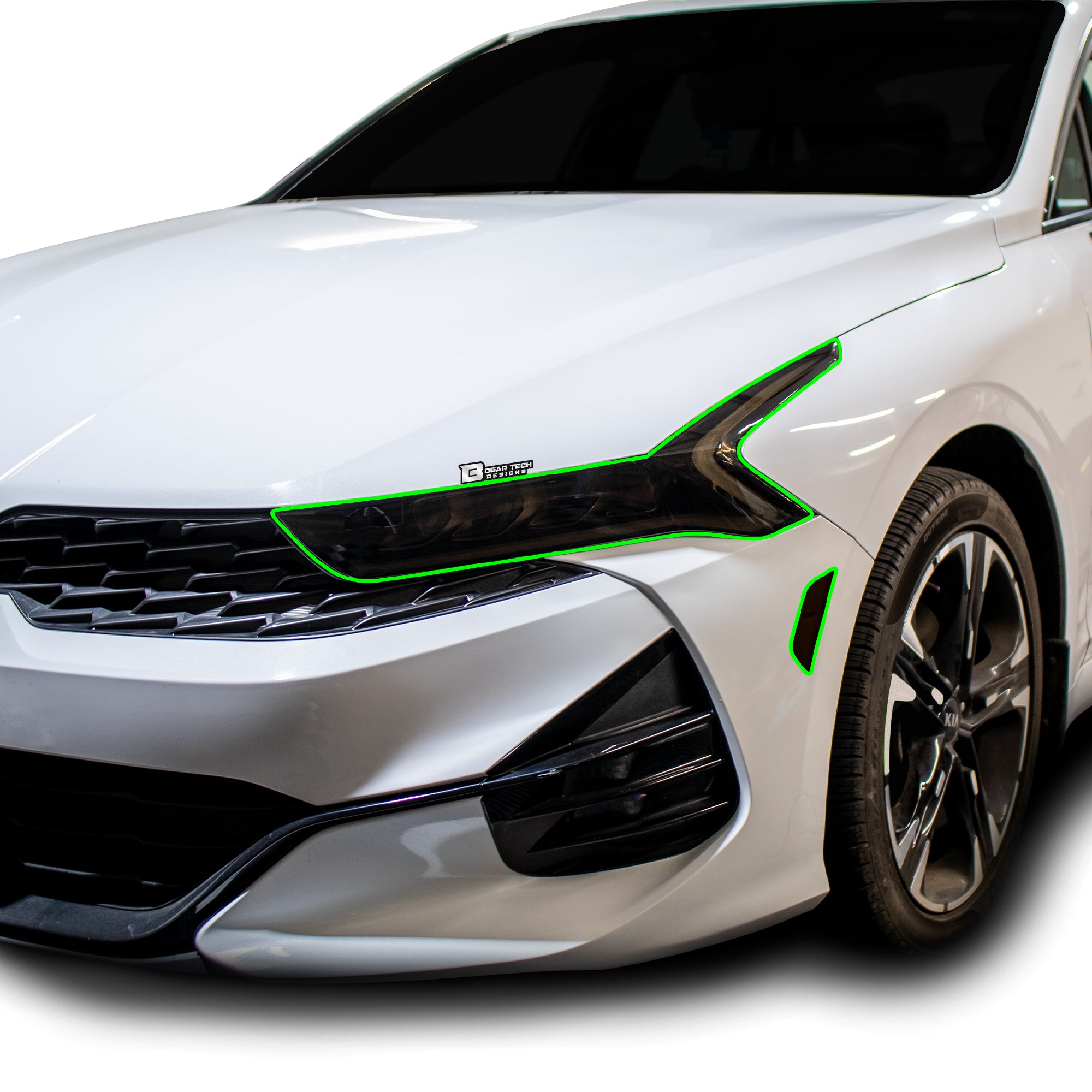 Headlight Taillight Precut Smoked PPF Tint Kit Film Overlay Fits Kia K5 2021 - 2024 - Bogar Tech Designs