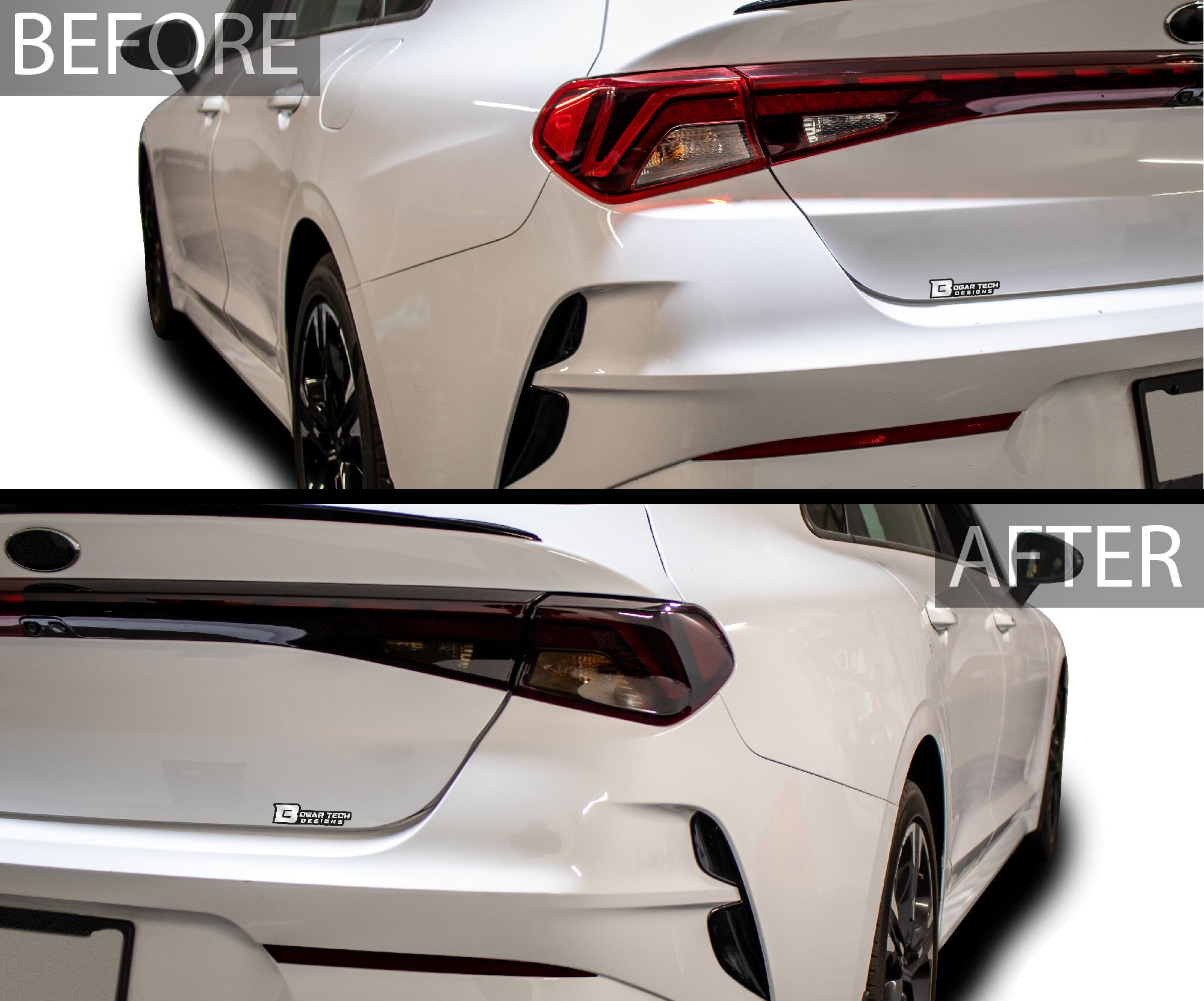 Headlight Taillight Precut Smoked PPF Tint Kit Film Overlay Fits Kia K5 2021 - 2024 - Bogar Tech Designs