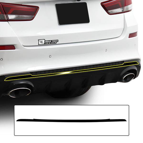 Vinyl Chrome Delete Wheel Sides Front Rear Bumper Trim Blackout Decal Stickers Overlay Film Fits Kia Optima 2016 - 2020 - Bogar Tech Designs