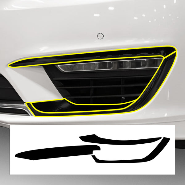 Vinyl Chrome Delete Grille Side Window Rear Blackout Decal Stickers Overlay Film Fits Lincoln MKZ 2013 - 2020 - Bogar Tech Designs