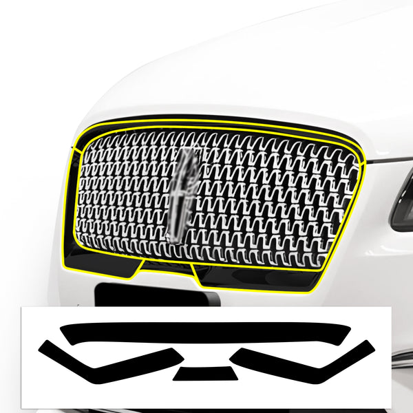Vinyl Chrome Delete Grille Side Window Rear Blackout Decal Stickers Overlay Film Fits Lincoln MKZ 2013 - 2020 - Bogar Tech Designs