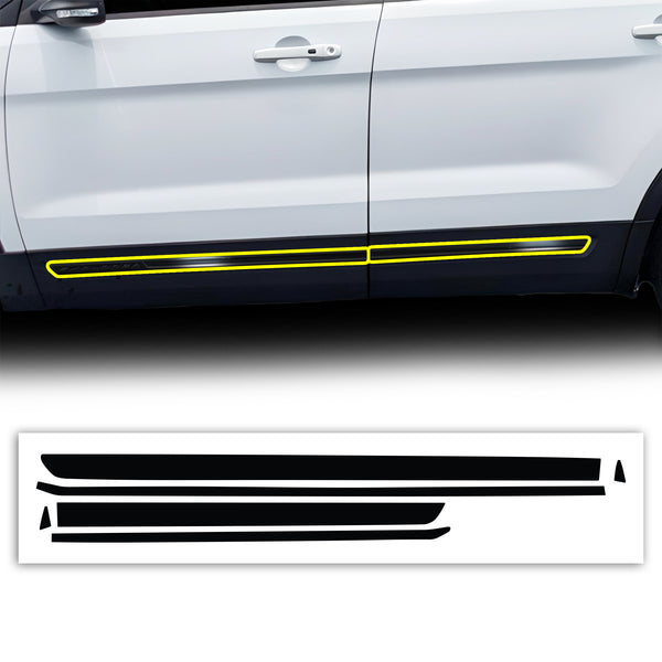 Vinyl Chrome Delete Grille Window Wheel Blackout Decal Stickers Overlay Film Fits Ford Explorer 2016 - 2019 - Bogar Tech Designs