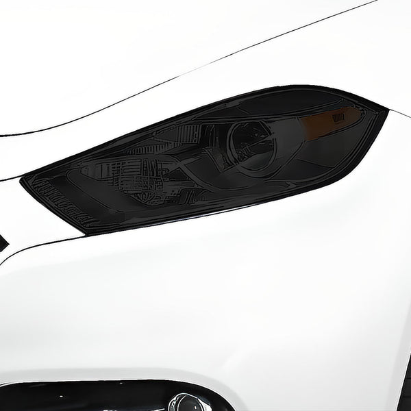 Full Headlight Taillight Racetrack Precut Smoked PPF Tint Kit Film Overlay Fits Dodge Dart 2013-2016