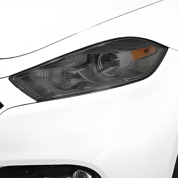 Full Headlight Taillight Racetrack Precut Smoked PPF Tint Kit Film Overlay Fits Dodge Dart 2013-2016