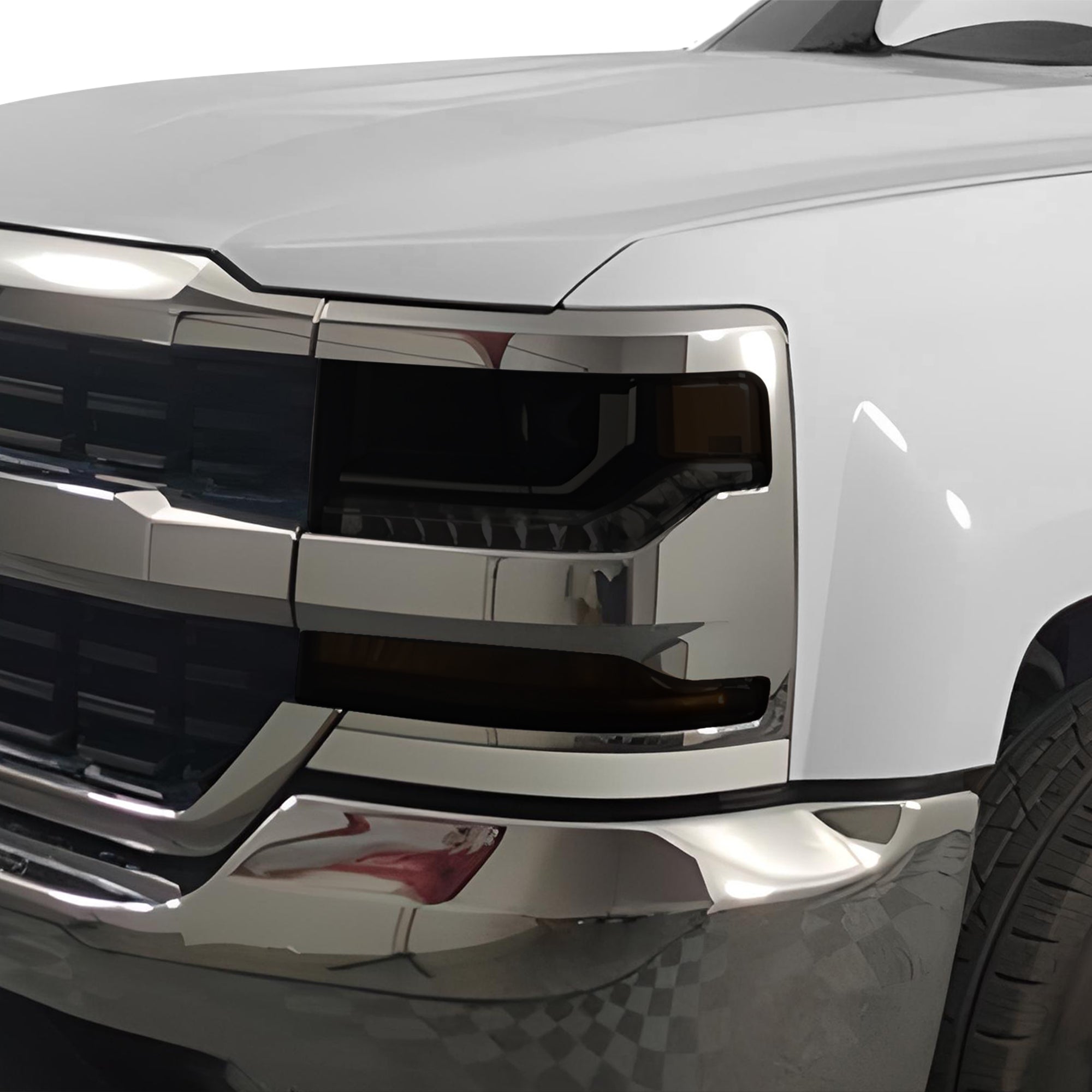 Full Headlight Taillight Precut Smoked PPF Tint Kit Film Overlay Fits Chevy Silverado 2014 - 2018 - Bogar Tech Designs