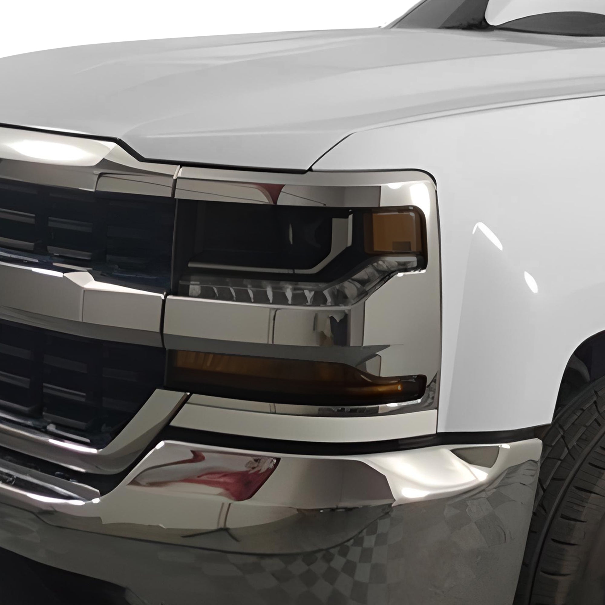 Full Headlight Taillight Precut Smoked PPF Tint Kit Film Overlay Fits Chevy Silverado 2014 - 2018 - Bogar Tech Designs