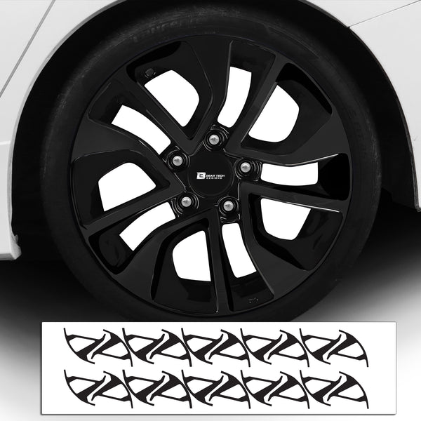 Vinyl Chrome Delete Grille Side Wheel Window Blackout Decal Stickers Overlay Film Fits Honda Civic 2016 - 2021 - Bogar Tech Designs