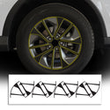 Vinyl Chrome Delete Wheel Rim Grille Side Window Rear Blackout Decal Stickers Overlay Film Fits Toyota Rav4 2013-2018