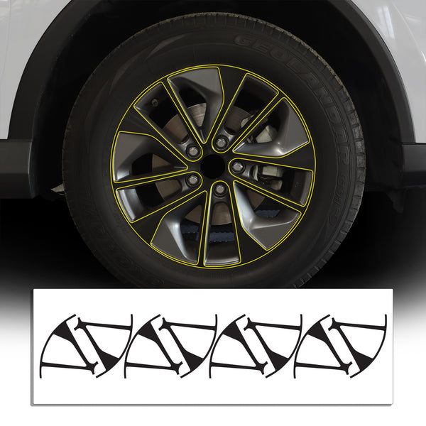 Vinyl Chrome Delete Wheel Rim Grille Side Window Rear Blackout Decal Stickers Overlay Film Fits Toyota Rav4 2013-2018