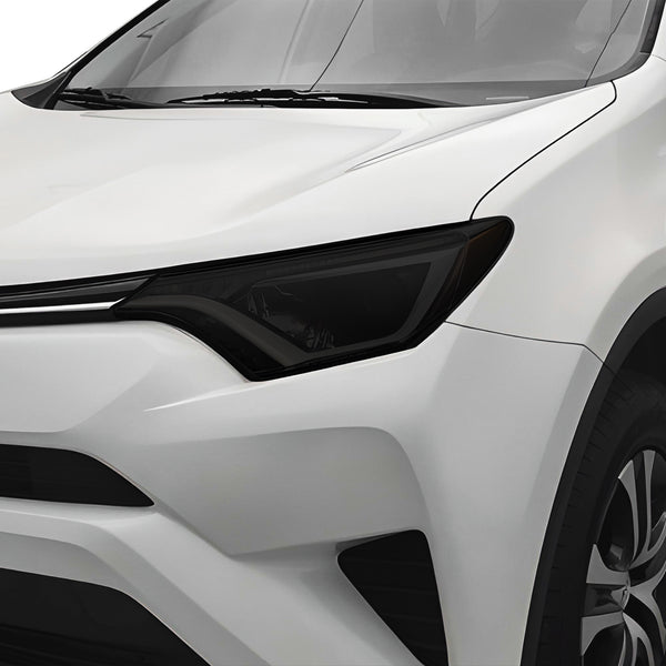 Full Headlight Taillight Precut Smoked PPF Tint Kit Film Overlay Fits Toyota Rav4 2016 - 2018 - Bogar Tech Designs