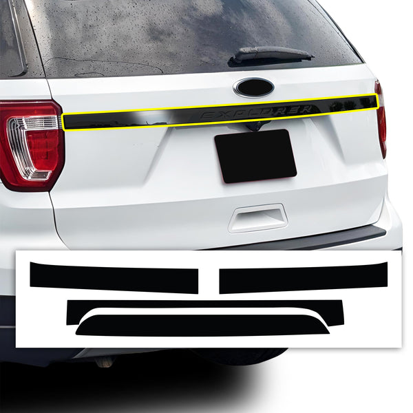 Vinyl Chrome Delete Grille Window Wheel Blackout Decal Stickers Overlay Film Fits Ford Explorer 2016 - 2019 - Bogar Tech Designs